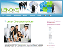 Tablet Screenshot of lenoks.com